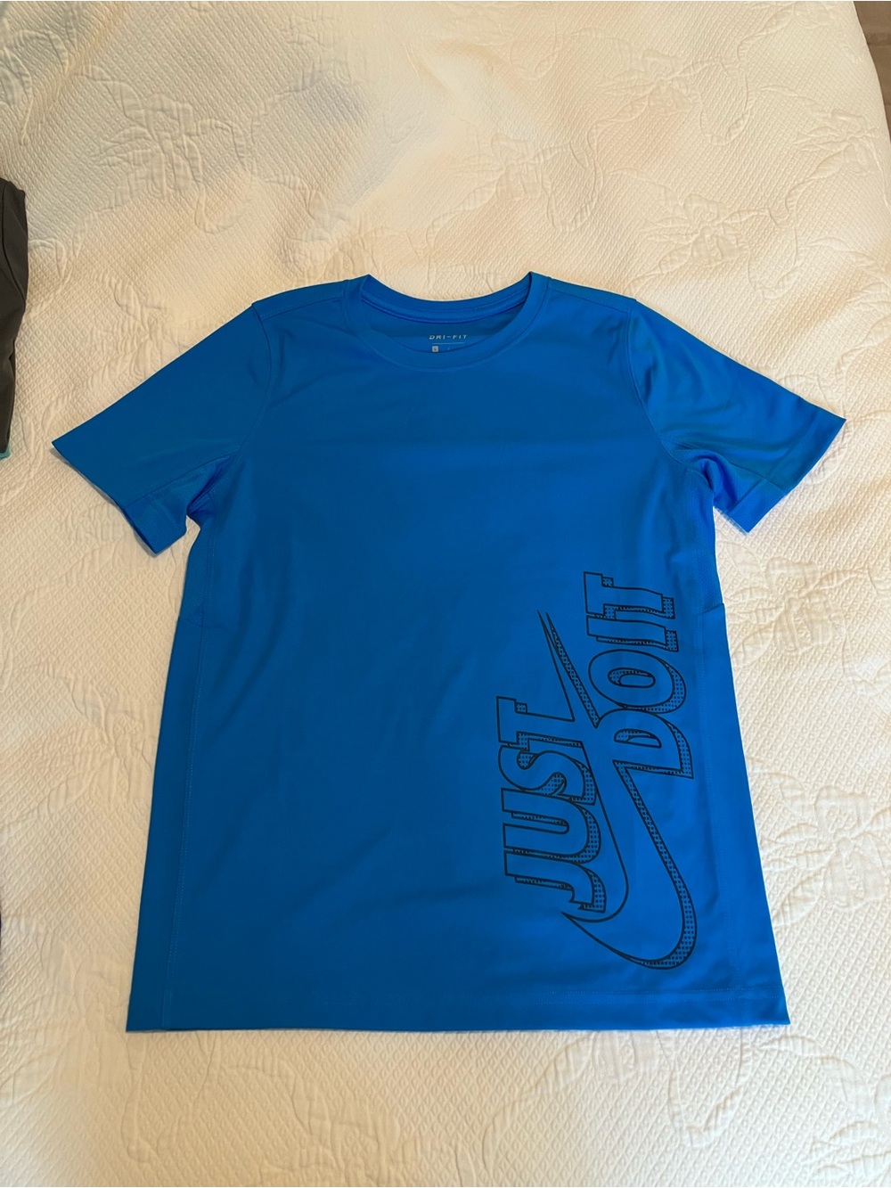 Nike Blue Short-Sleeve 'Just Do It' Performance Tee